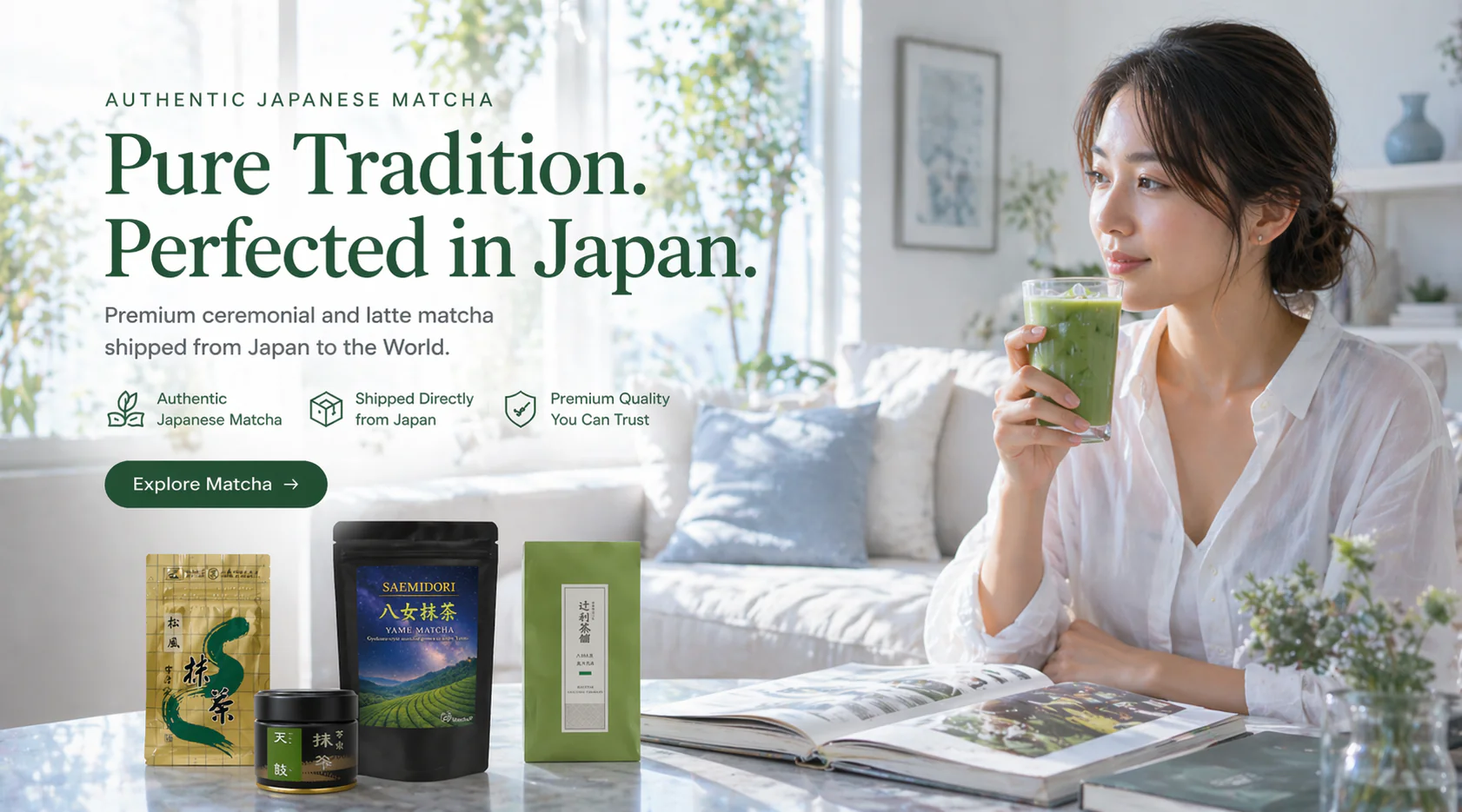 Pure Japanese Matcha, Delivered Direct